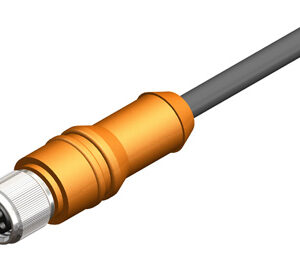 M8 Female Straight 4 Pin 2 LED Connector