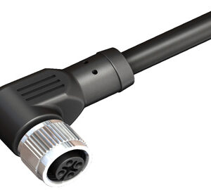 M12 Female Right Angle 5 Pin Connector