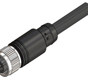 M12 Female Straight 4 Pin Connector