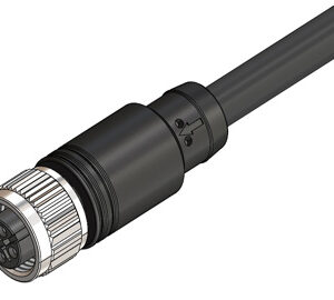 M12 Female Straight 4 Pin Connector