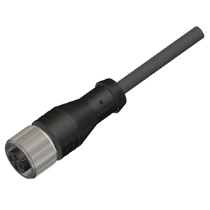 M12 Female Straight 4 Pin Shielded Connector