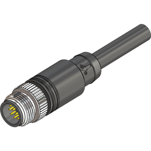 M12 Male Straight 12 Pin Connector