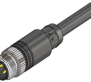 M12 Male Straight 4 Pin Connector