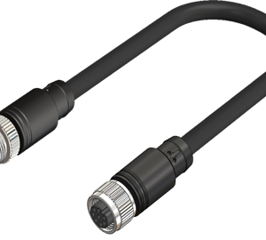 Dual M12 Female to Male Straight 8 Pin Connector