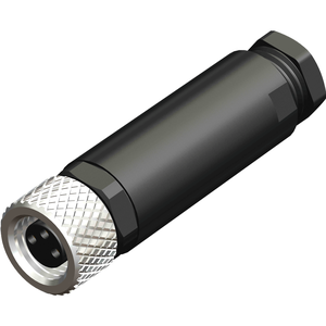 M8 Female Straight 3 Pin Screw Type Connector