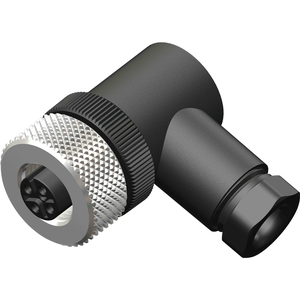 M12 Female Right Angle 5 Pin PG7 Screw Type Connector