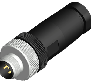 M12 Male Straight 4 Pin PG9 Screw Type Connector