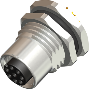 M12 Female M16 Solder Type, Rear 8 Pin Connector