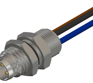 M8 Male Front 3 Pin Panel Mount Connector