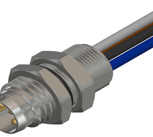 M8 Male Front 4 Pin Panel Mount Connector