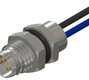 M8 Male Rear 3 Pin Panel Mount Connector